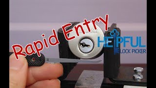 109 Lock Picking Rapid Entry Techniques Standard Pins [upl. by Adnahsal]