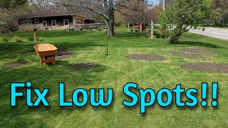 Fix Low Spots in Your Yard  Solve Scalping Problems [upl. by Anyrb]