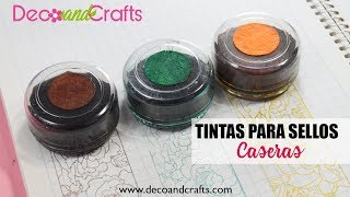 Tintas para sellos caseras  DecoAndCrafts [upl. by Brewer]