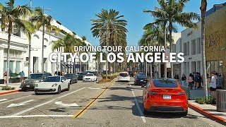 Full Version LOS ANGELES  Driving California Wilshire Boulevard Beverly Hills Santa Monica 4K [upl. by Ssecnirp]