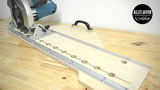 How To Make a Circular Saw Guide  DIY Circular Saw Track [upl. by Jamnis]