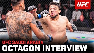 Kelvin Gastelum Octagon Interview  UFC Saudi Arabia [upl. by Brunhilda]