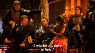 GOT  Bronn and Lannisters soldiers singing quotThe Rains of Castamerequot [upl. by Tobey]