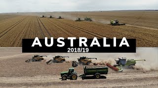 Australia Harvest 201819 BEEFWOOD FARMS HALCYON DOWNS STEPHENS HARVESTING [upl. by Duck828]