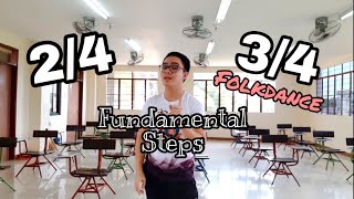 BASIC FOLKDANCE STEPS  24 TIME SIGNATURE [upl. by Ailecara]