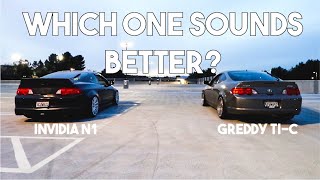 The Same Car But 2 Different Exhaust Setups RSX Type S [upl. by Tnomad]