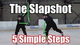 5 Steps  How To Take a Slapshot [upl. by Nandor923]