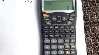 Combinations using your Sharp EL531W calculator [upl. by Annawd]