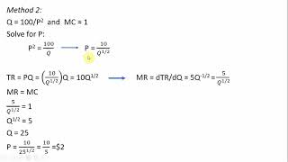 Monopoly Profit Maximization Nonlinear Constant Elasticity Demand [upl. by Corwin]