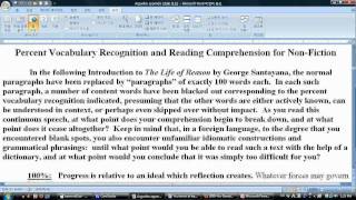 Extensive Reading and Vocabulary Range [upl. by Saunderson]