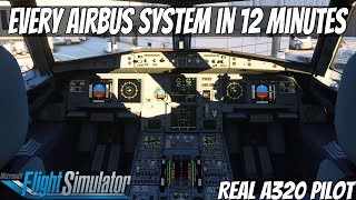 Real A320 Pilot Explains every button in 12 minutes [upl. by Ecnerolf]