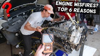 WHAT CAUSES ENGINE MISFIRE TOP 6 REASONS FOR ENGINE MISFIRE [upl. by Leinad622]