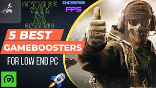 Top 5 Game boosters for Low End PC 2022  Latest boosters 2022 [upl. by Gombach407]