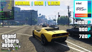 Intel Iris Xe Graphics  GTA 5  Online  1080p 900p 720p [upl. by Posehn]