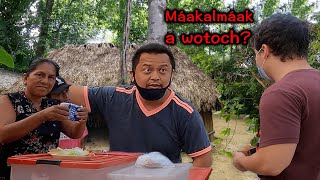 American Shocks Jungle Village by Speaking Ancient Mayan Language [upl. by Airlee]