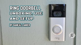 Ring doorbell unboxing set up and use [upl. by Belda]