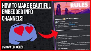 How to Make EMBEDDED Info Channels on Discord StepByStep [upl. by Anahc]