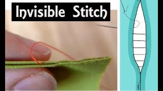 How to Sew The Invisible Seam Stitch  Hand Sewing Tutorial for Beginners  LadderSlip Stitch [upl. by Tdnaltroc]