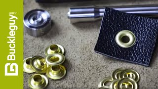 How to Set Grommets in Leather [upl. by Lyle]