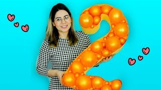 COMO HACER NUMEROS Y LETRAS 3D CON GLOBOS  COMO ADORNAR UN CUMPLEAÑOS [upl. by England]