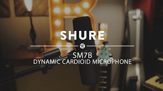 Shure SM7B Dynamic Cardioid Microphone  Reverb Demo Video [upl. by Eekram]