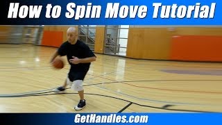 How to Spin Move Tutorial Basketball Basics for Beginners [upl. by Leeland]