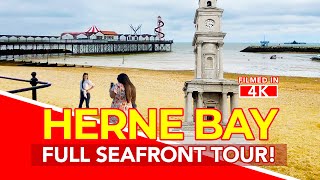 HERNE BAY  Full seafront tour of Herne Bay Kent England  4K Walking Tour and travel guide [upl. by Lawson]