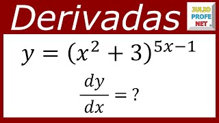 DERIVACIÓN LOGARÍTMICA  Ejercicio 1 [upl. by Cuttler]