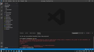 cannot be loaded because running scripts is disabled on this system Powershell angular [upl. by Glenine355]