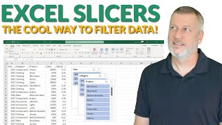 Excel Slicers  The Cool Way to Filter Data [upl. by Sirtemed500]