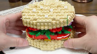 Lego Hamburgers  feat Lego shoes   Lego In Real Life 4  Stop Motion Cooking ＆ ASMR [upl. by Coridon388]