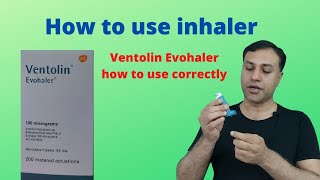 How to use Ventolin inhaler without spacer  Ventolin Evohaler [upl. by Eelibuj]