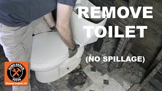 How to Remove a Toilet in a Bathroom Without Nasty Spillage StepbyStep  by Home Repair Tutor [upl. by Gertie403]