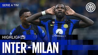 INTER 51 MILAN  HIGHLIGHTS  SERIE A 2324 ⚫🔵🇬🇧 [upl. by Florrie480]