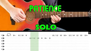 PATIENCE  Guitar solo lesson with tabs  EXTRA slow lesson  Guns N Roses [upl. by Ahsaekal]