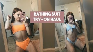 BATHING SUIT TRY ON HAUL 2018 ZAFUL [upl. by Ahsined95]