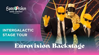 Eurovision Backstage  Day 6 Intergalactic Stage Tour  Eurovision News from Turin 2022 [upl. by Ettezoj]