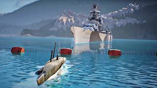 Mini Subs vs Tirpitz [upl. by Aihtniroc222]