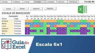 Planilha Escala 6x1 [upl. by Nayt]