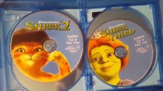 Shrek 4Movie Collection Anniversary Edition BluRay Unboxing [upl. by Thomasina]