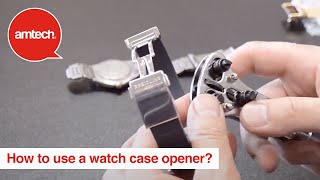 How To Use An Amtech Watch Case Opener [upl. by Atirak]