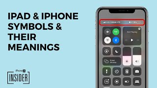 iPhone Icons iPhone Symbols amp Meanings for the Home Screen amp Control Center [upl. by Lyris270]