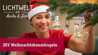 DIY Weihnachtsbaumkugeln aus alten Glühlampen [upl. by Thibaut]