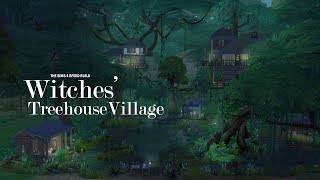 Treehouse Village  The Sims 4 Speed Build CC  links  tray files [upl. by Dorette990]