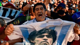 Diego Maradona death Argentina mourns its god [upl. by Sessilu341]