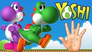 YOSHI Finger Family Song  MY FINGER FAMILY RHYMES [upl. by Nylodnarb]