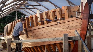 Planking the Hull  Part 1 Rebuilding Tally Ho  EP911 [upl. by Nosyk]