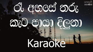 Ra Ahase Tharu Kata Paya Diluna Karaoke without voice  රෑ අහසේ තරු කැට පායා දිලුනා [upl. by Ronnica]