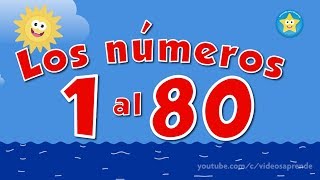 1 al 80 aprendiendo a contar  Videos Aprende [upl. by Johnath]