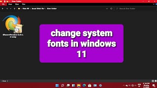 how to change system fonts in windows 11 latest Microsoft os simple [upl. by Ahsinaw]